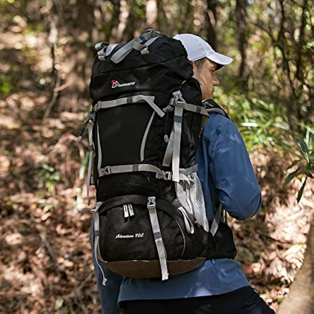 Mountaintop 70L Hiking Backpack – Internal Frame Water-Resistant Rucksack