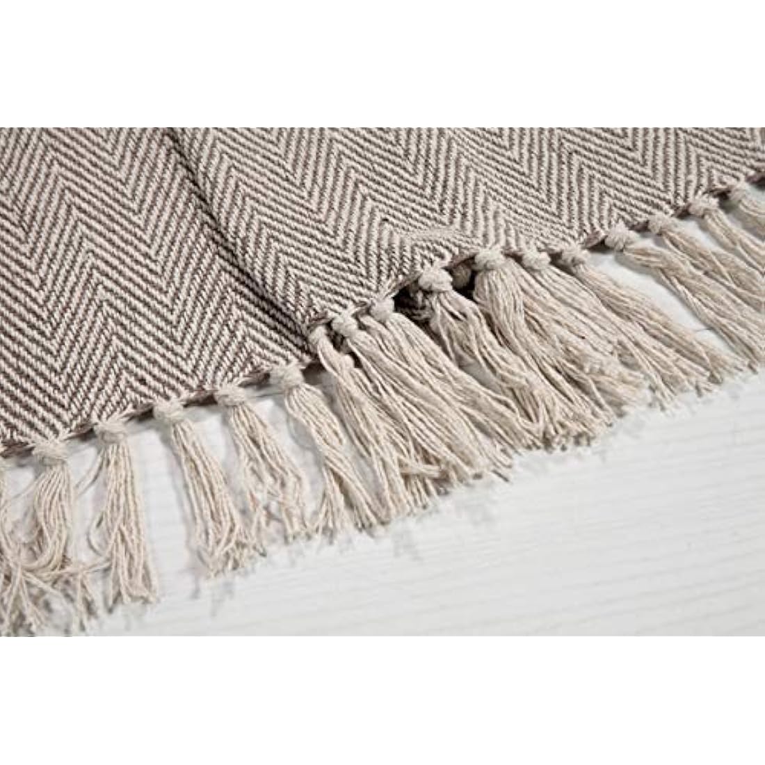 EHC Super Giant Herringbone Cotton Throw - 250 x 380cm Sofa Blanket