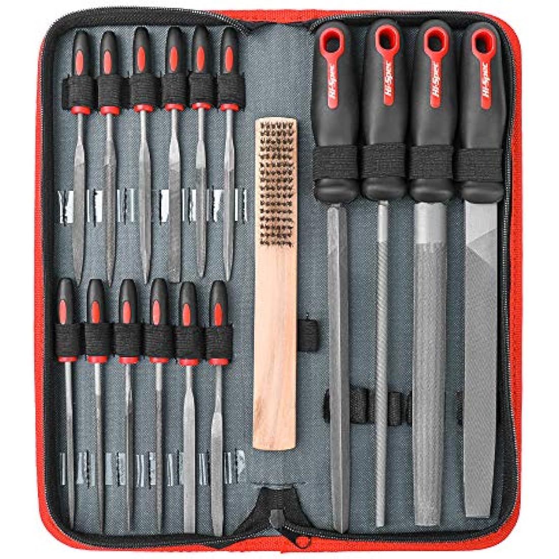 17 Pc Metal File Set – Steel Hand & Needle Files with Case