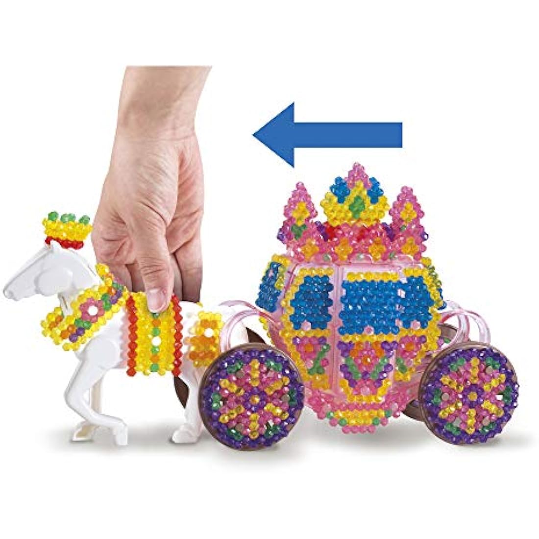 Aquabeads 3D Crystal Carriage Set – DIY Kids Art & Craft Bead Kit