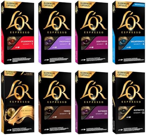L'OR Favourites Assortment Nespresso Compatible Coffee Pods - 80 Pack