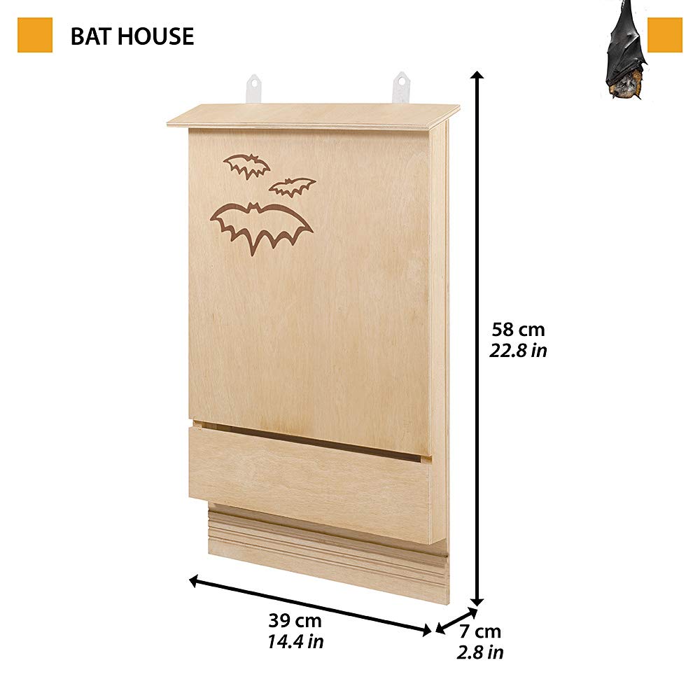Ferplast Bat House – FSC Wooden Bat Box for Natural Mosquito Control