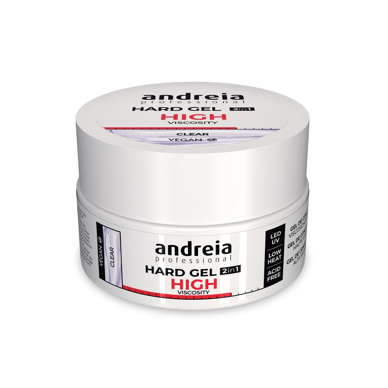 Andreia Professional Hard Gel 2-in-1 Biphasic Builder Gel - Clear 22g