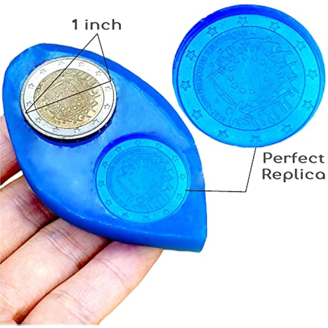 BBDINO Silicone Mould Making Kit | 30A Liquid Rubber Sapphire Blue 38.8oz