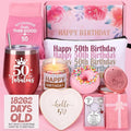 Jolof Store 50th Birthday Gift Hamper for Women | 10-Piece Spa Pamper Box