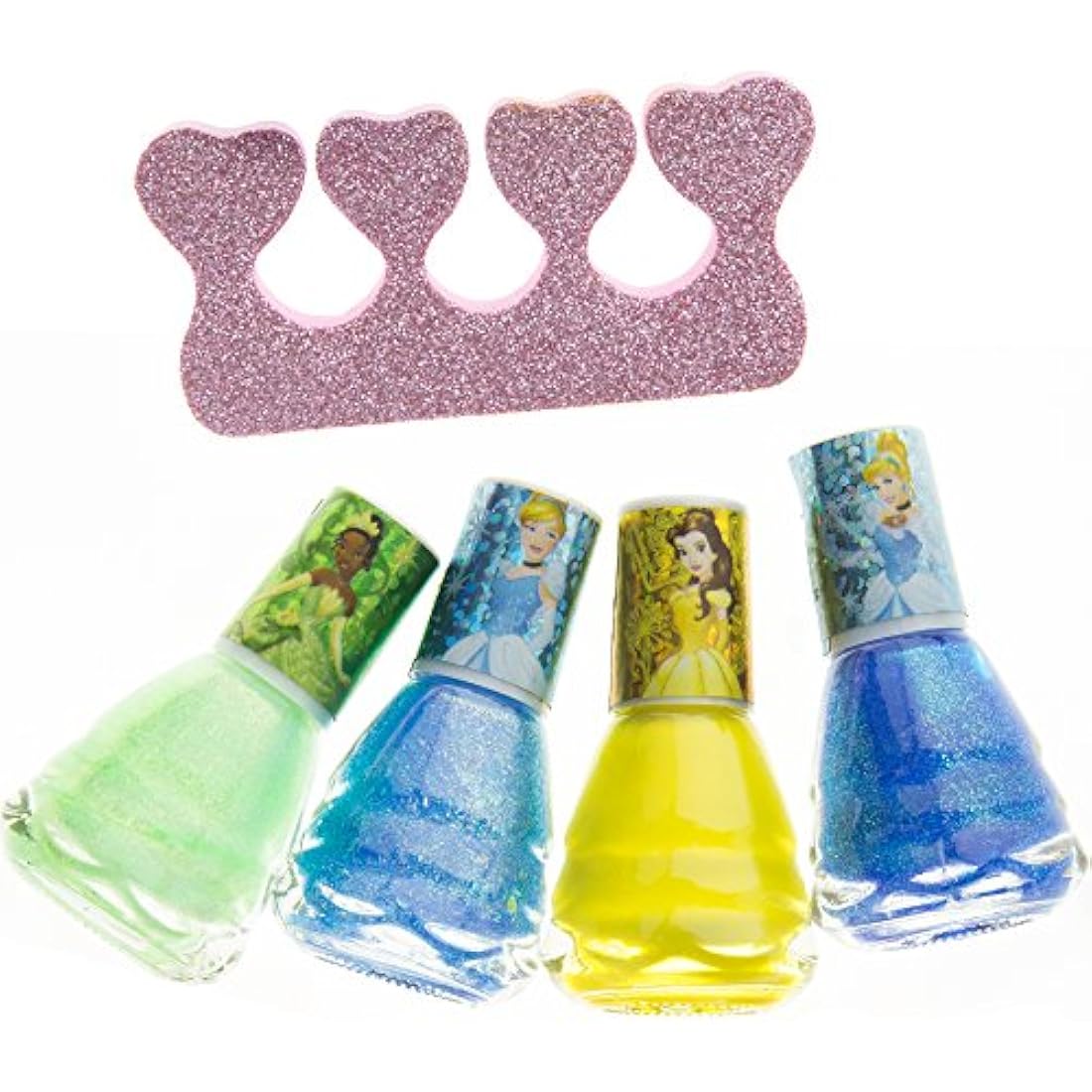 Disney Princess Kids Nail Polish Set – 12 Pcs Non-Toxic Peel-Off Kit
