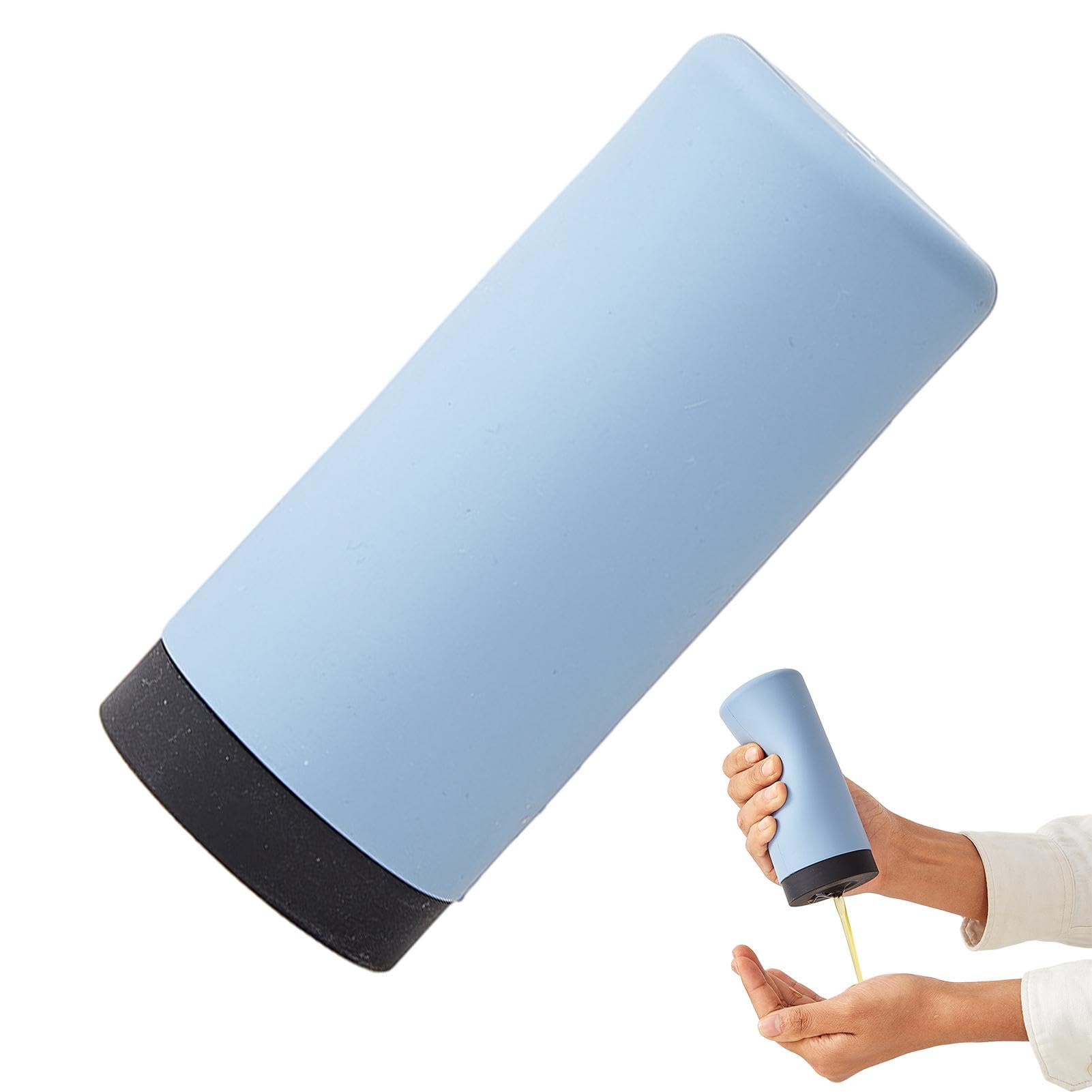 Jiakalamo Silicone Soap Squeezer | 240ml Refillable Dish Soap Dispenser - Blue