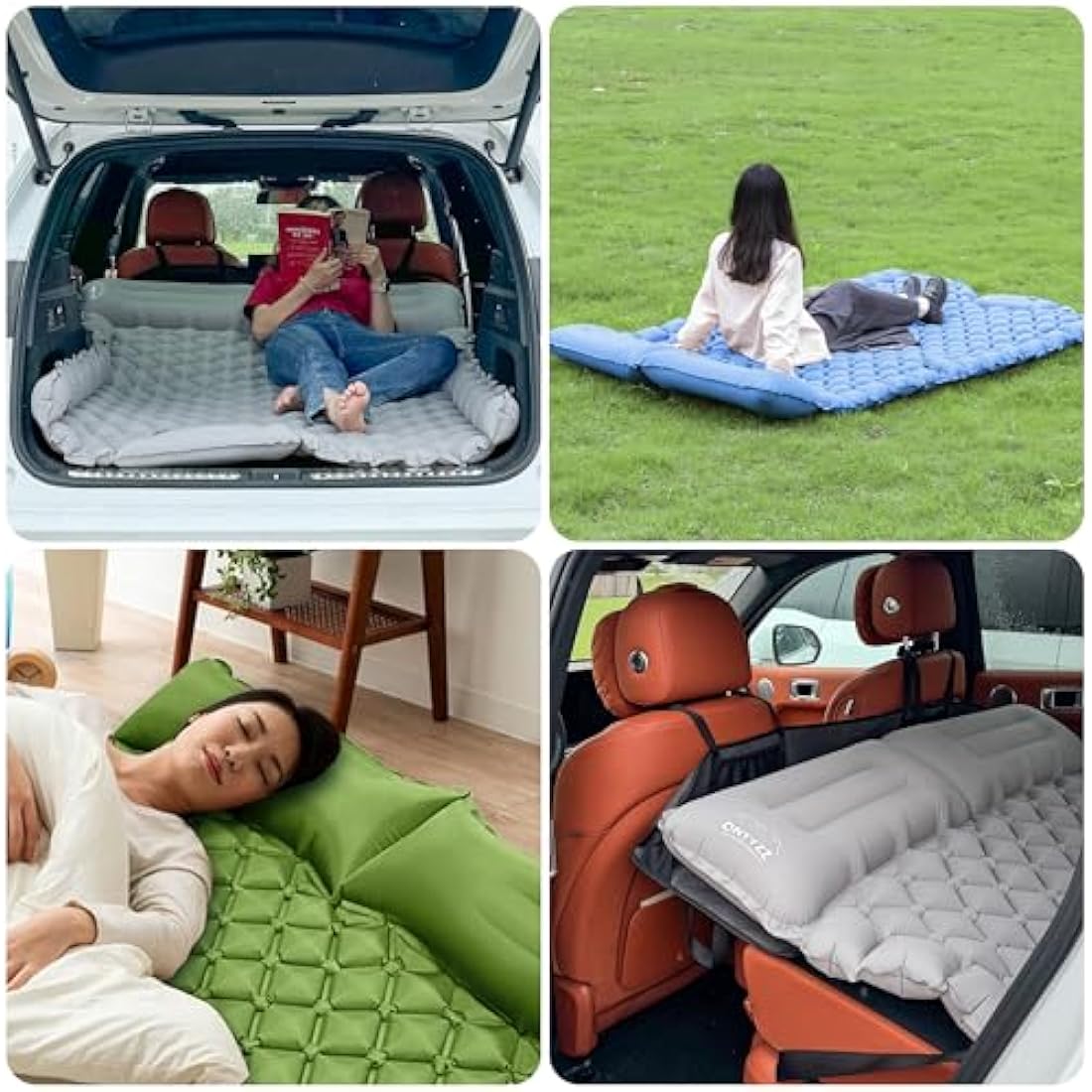 ONTYZZ SUV Car Inflatable Mattress – 2 Person Self Inflating Bed with Pump