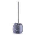 Jolof Store Toilet Brush – Grey Stone-Effect Plastic Bathroom Set