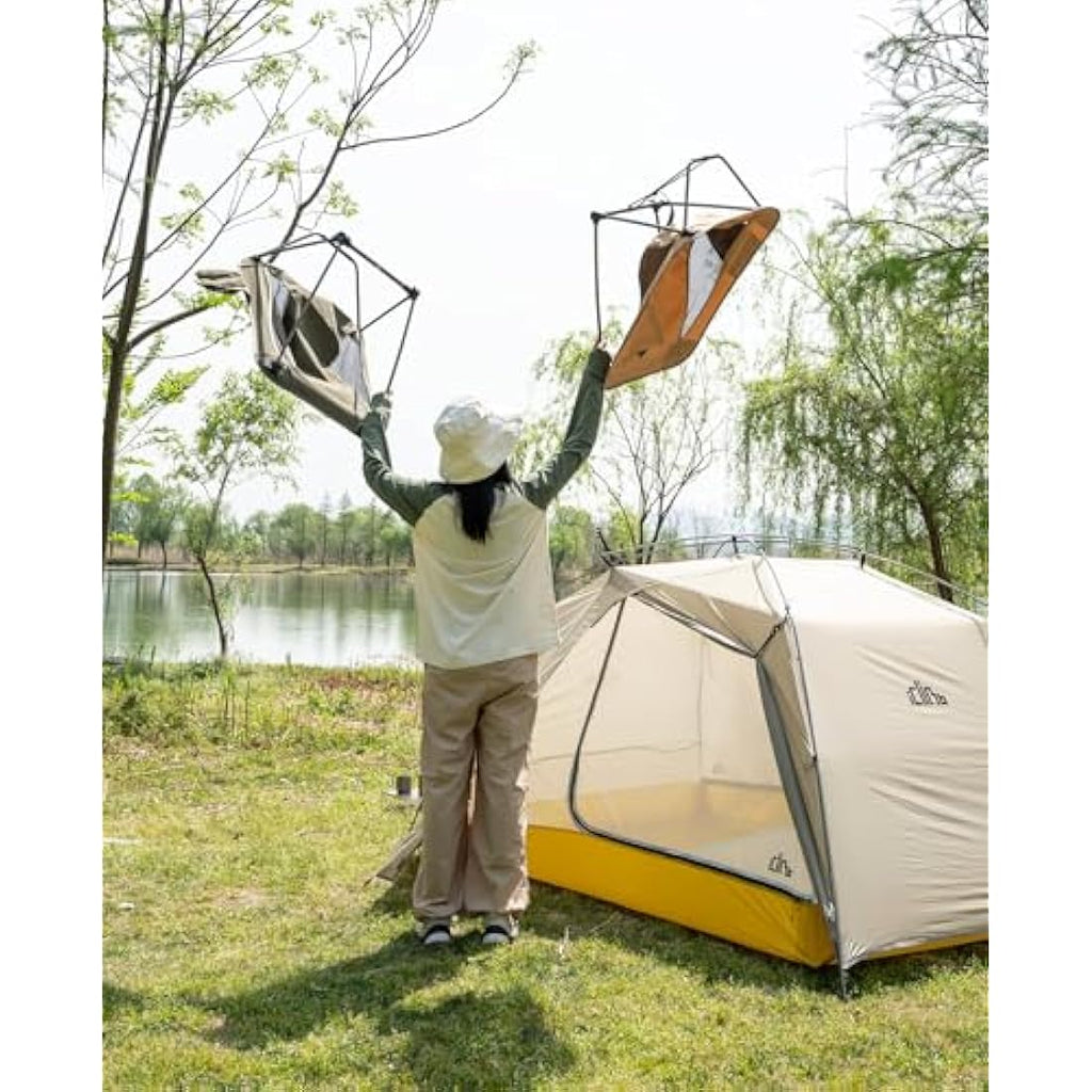iClimb Ultralight Low Camping Chair | Compact Folding Aluminum - Green