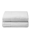 Egyptian Cotton Bath Towels – 2 Pack White Hotel Luxury