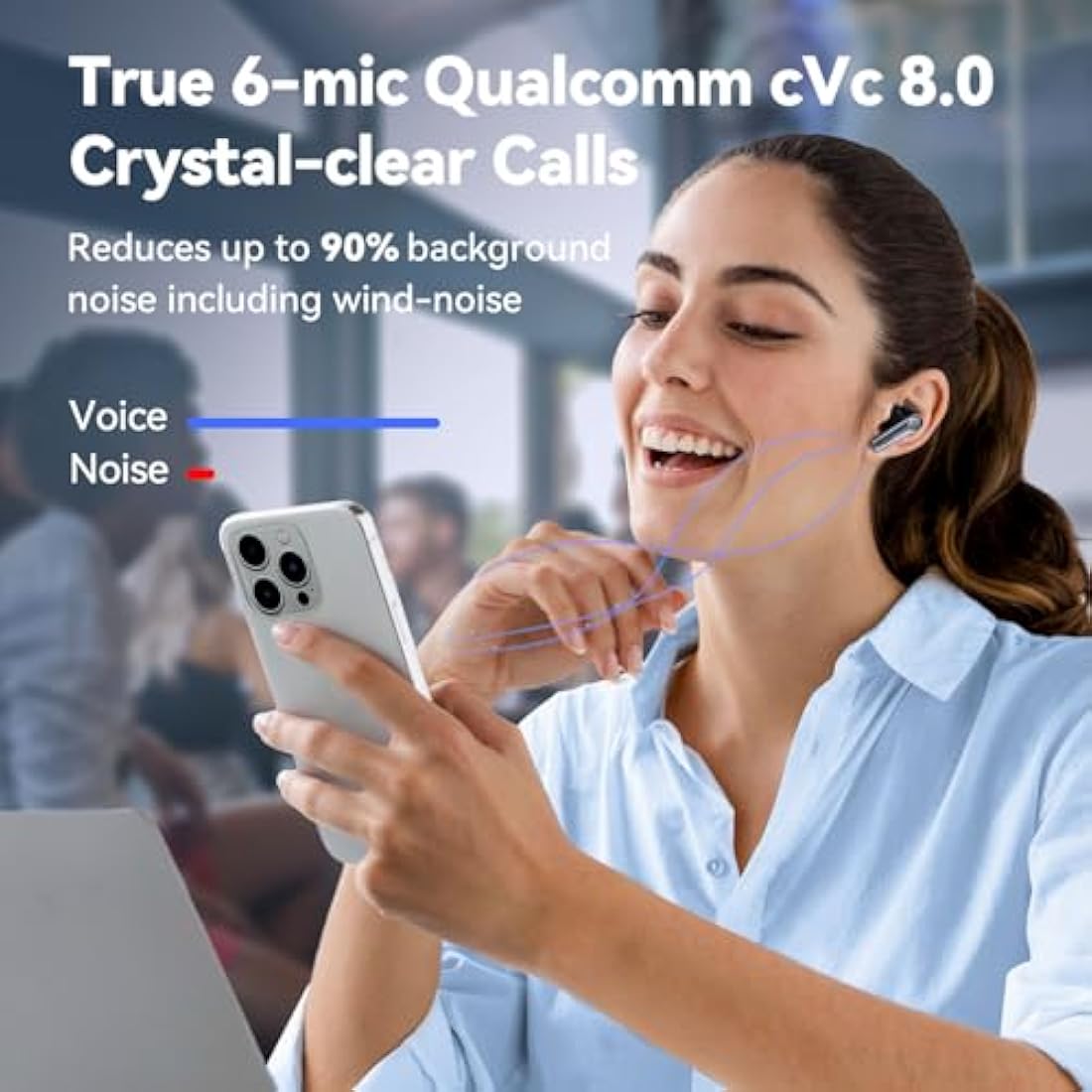 EarFun Air Pro 3 Wireless Earbuds – Hybrid ANC Bluetooth 5.3 Headphones