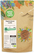 Wholefood Earth Organic Brown Lentils – 3kg High Protein Vegan Pantry