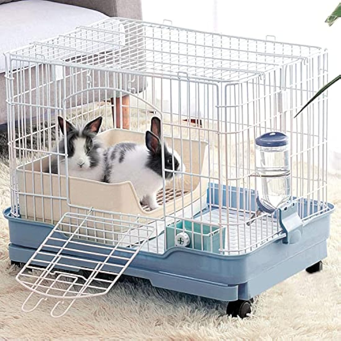 HYLYUN Large Rabbit Litter Tray with Drawer | Plastic Potty Trainer Box