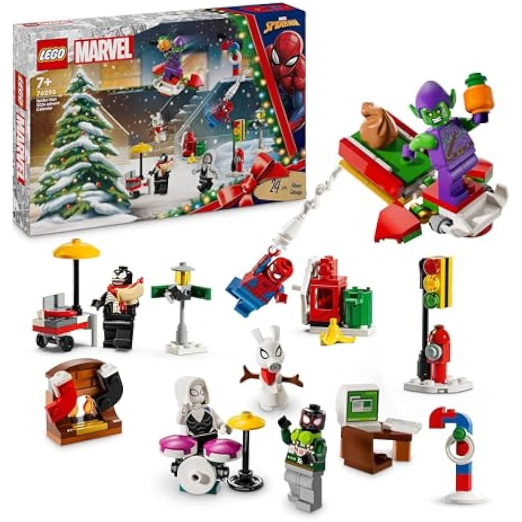 LEGO Marvel Spider-Man 2024 Advent Calendar | 24 Super Hero Toys