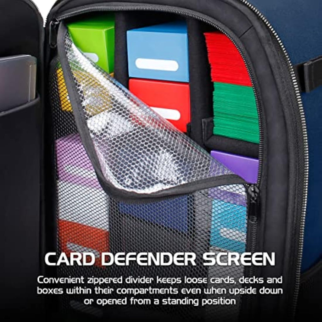 Jolof Store MTG Backpack - TCG Card Storage & Deck Box Case - Dragon Blue