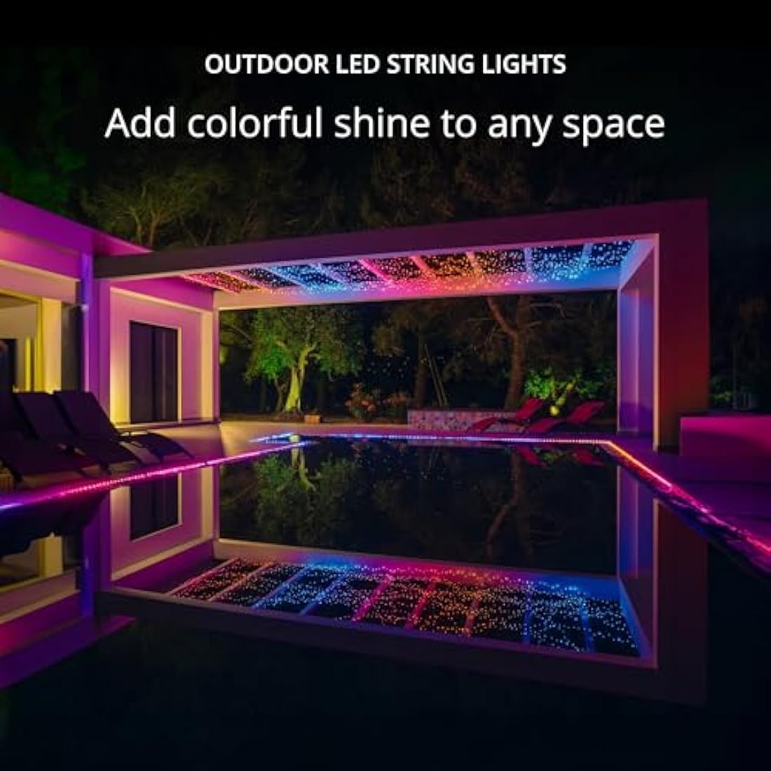 Twinkly Strings 600 LED RGB – Smart App-Controlled Outdoor Lights (48m)