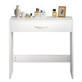 Untimaty Small Vanity Table – 40x75cm Wooden Dressing Table with Drawer