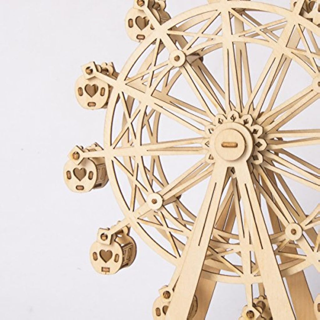 Rolife 3D Wooden Ferris Wheel Puzzle - Mechanical Model Kit for Adults