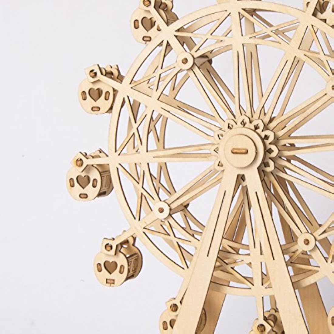 Rolife 3D Wooden Ferris Wheel Puzzle - Mechanical Model Kit for Adults
