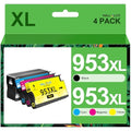 HALLOLUX 953XL Remanufactured Ink Cartridges for HP Officejet Pro (4-Pack)