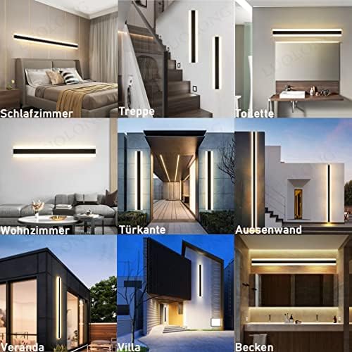 Jolof Store LED Outdoor Wall Lamp - IP65 Waterproof Aluminum Light - 125CM