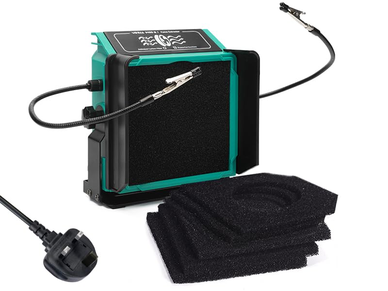 YIHUA 948DQ-I Solder Fume Extractor with Helping Hands & 6 Filters