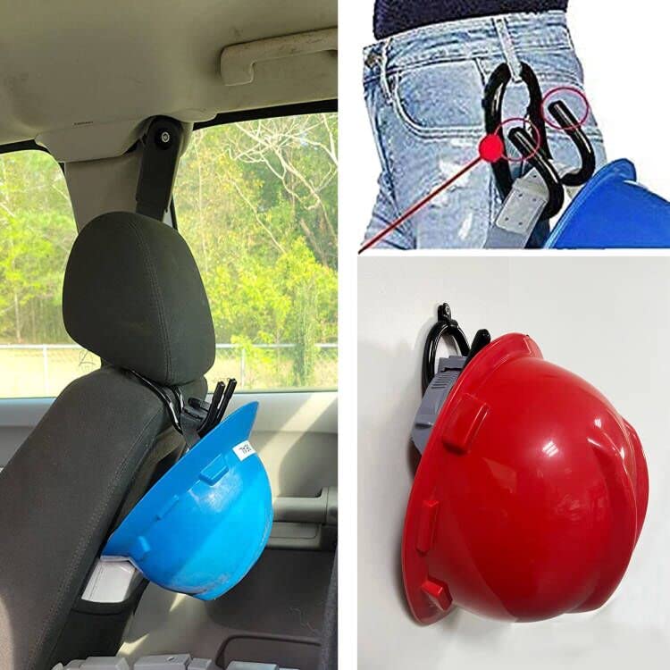 AUXPhome Hard Hat Rack Hard Hat Holder Storage Hanger Hard Hat Wall Mount Hard Hat Organizer Hard Hat Display - No Hard Hat -2/PK - Screws Included - image 4