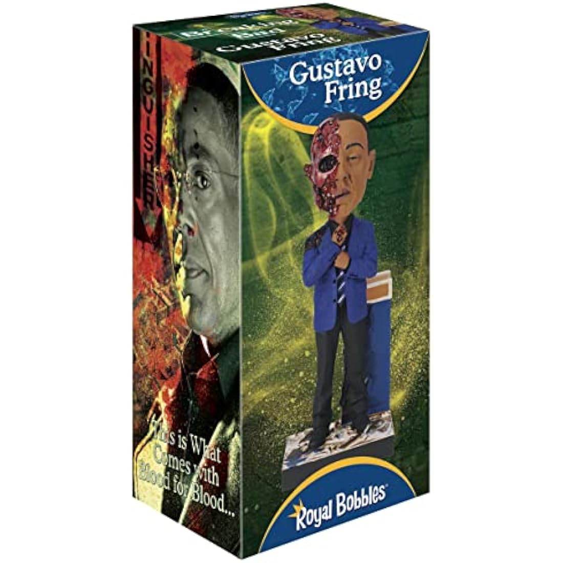 Royal Bobbles Breaking Bad Gus Fring Face Off Polyresin Bobblehead