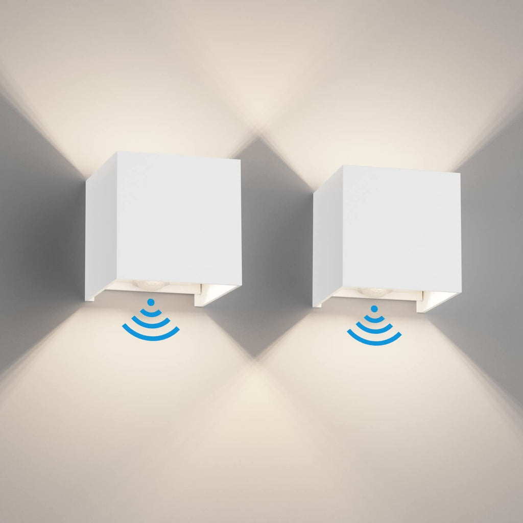 Klighten Outdoor Wall Light with Motion Sensor - IP54 Waterproof, 2PCS