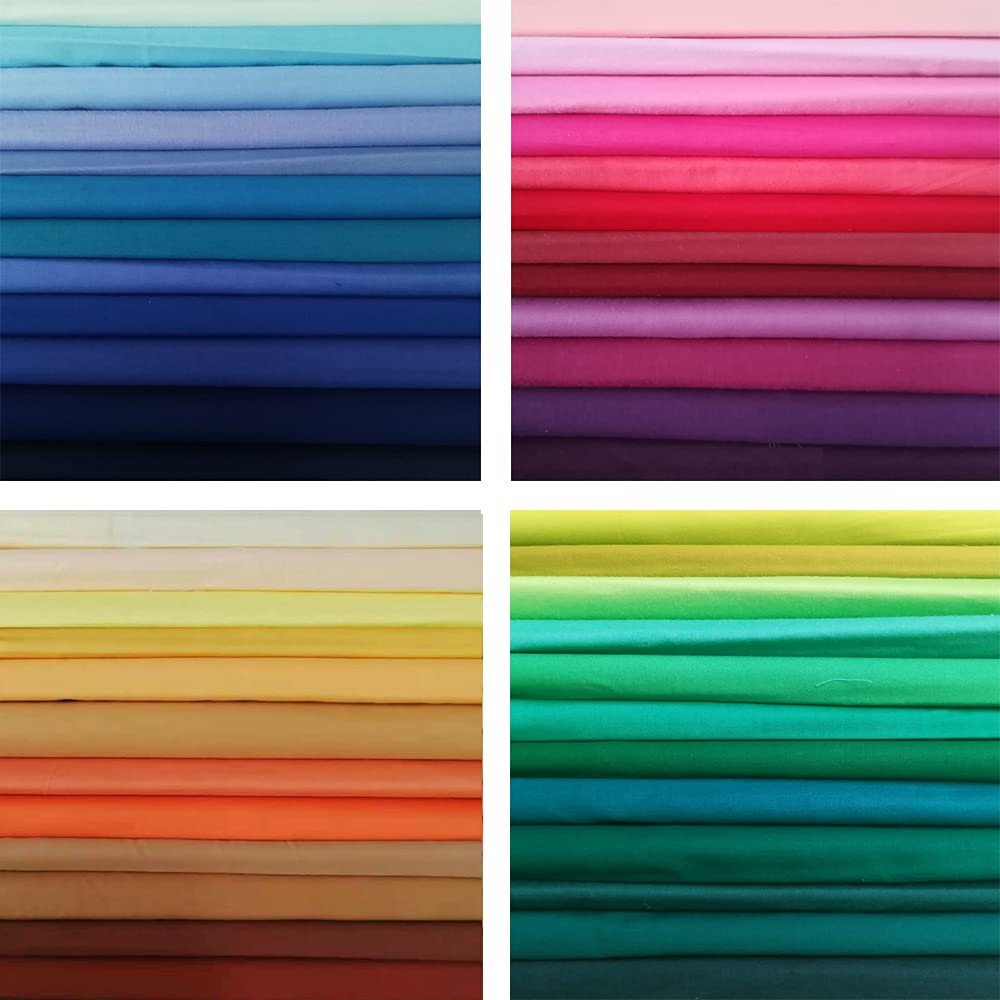 100% Cotton Precut Fabric Squares - 50 PCS 8x8" Quilting Bundle
