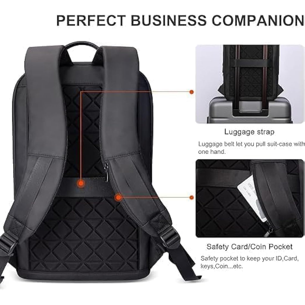 Jolof Store Slim Laptop Backpack – 15.6 Inch Waterproof USB Daypack