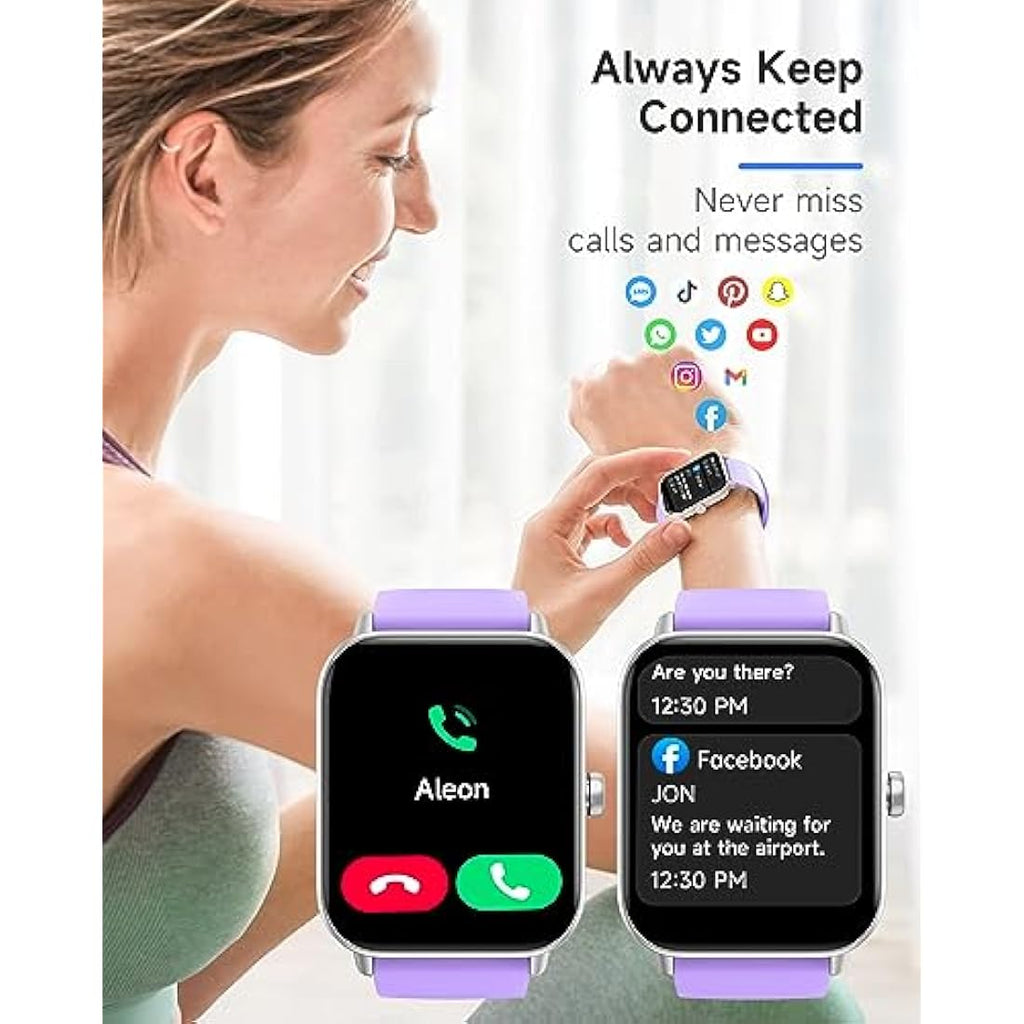 TOOBUR Smart Watch for Women – IP68 Waterproof Fitness Tracker