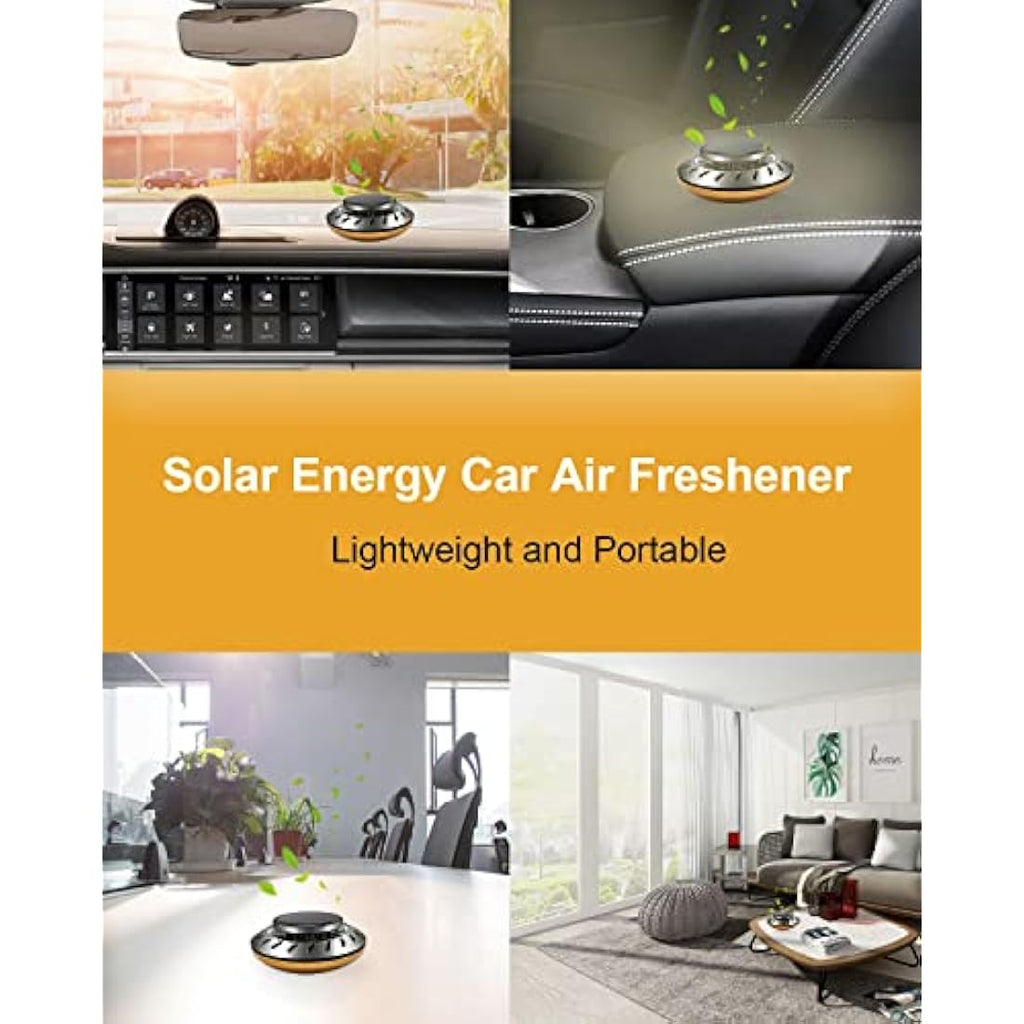 Ikeda Solar Car Air Freshener – White Musk Diffuser & Odour Eliminator