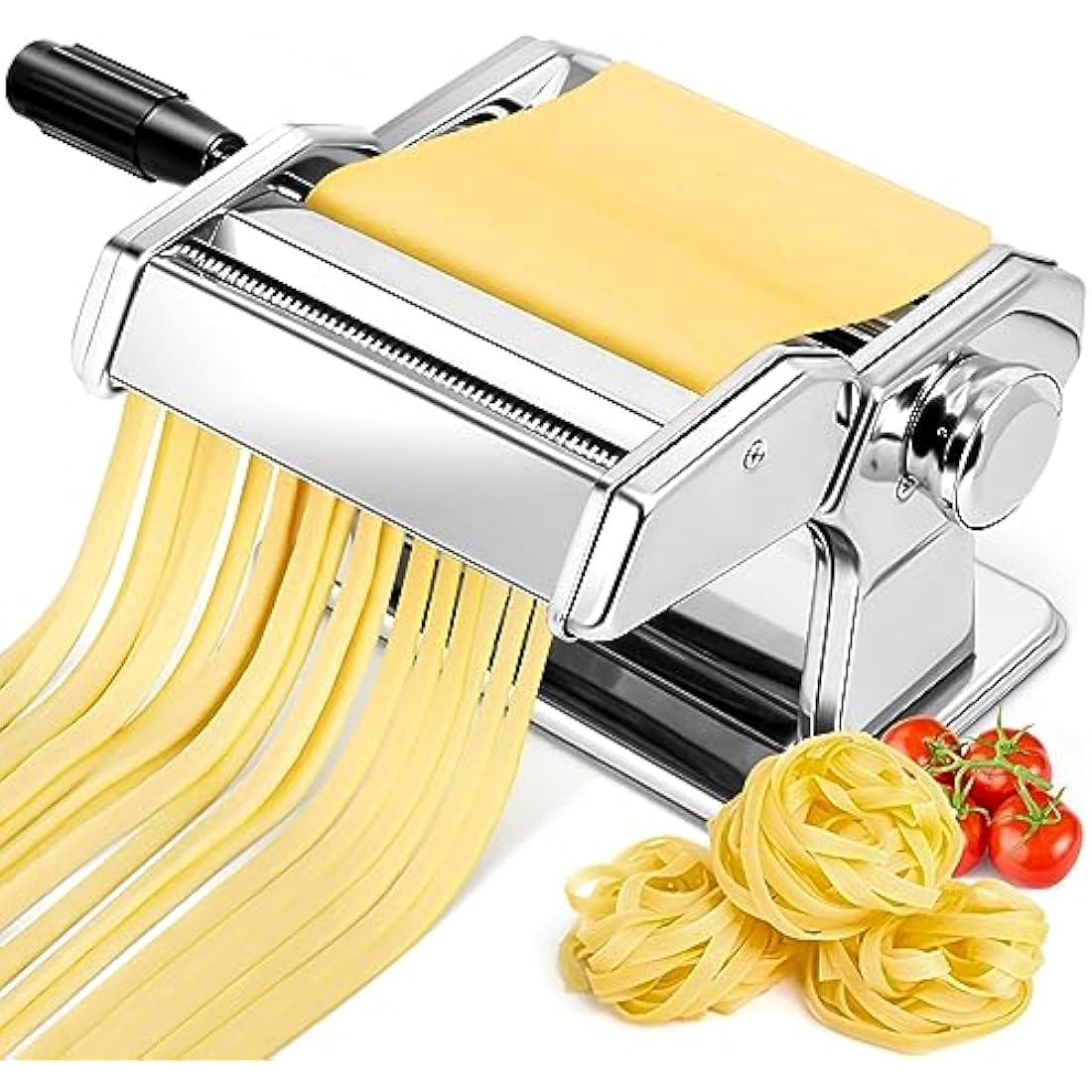 YASHE 2-in-1 Stainless Steel Pasta Maker Machine with Cleaning Kit