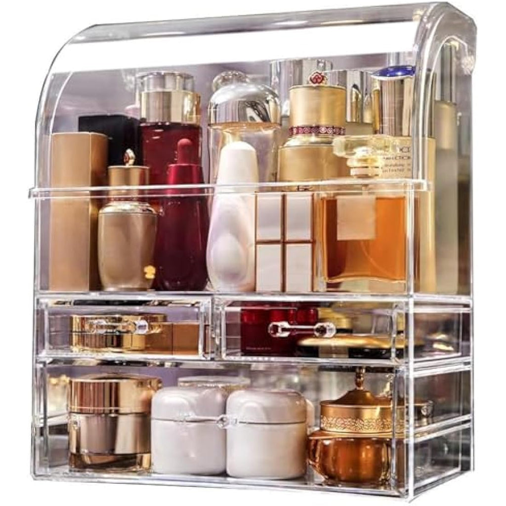 Suyoo X-Large Acrylic Makeup Organiser | Clear Cosmetic Storage Case