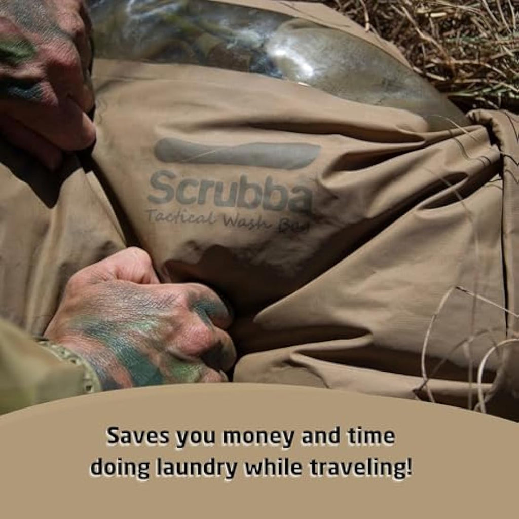 Scrubba Tactical Wash Bag – Portable Manual Washing Machine for Camping