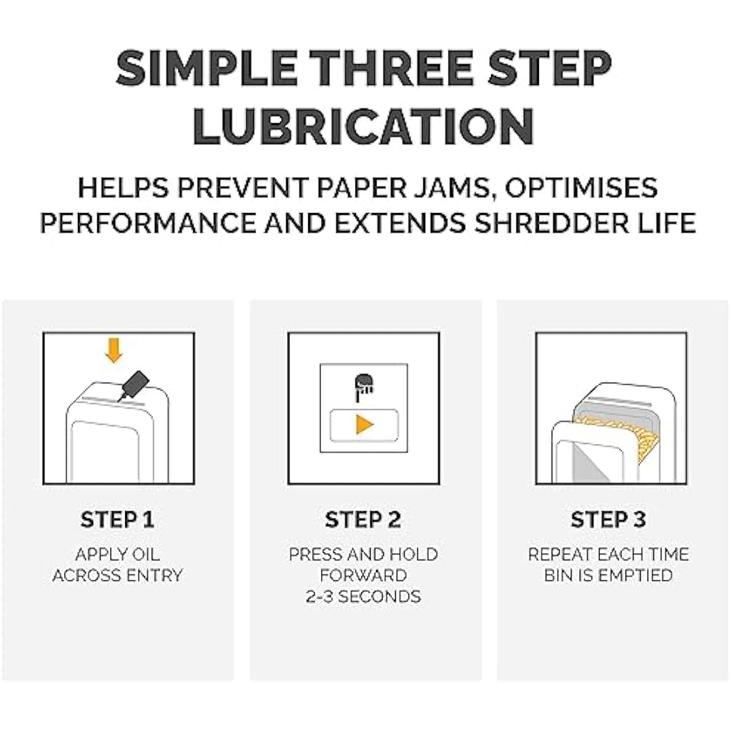 Fellowes Shredder Oil | 355ml Lubricant for Cross & Micro-Cut Shredders