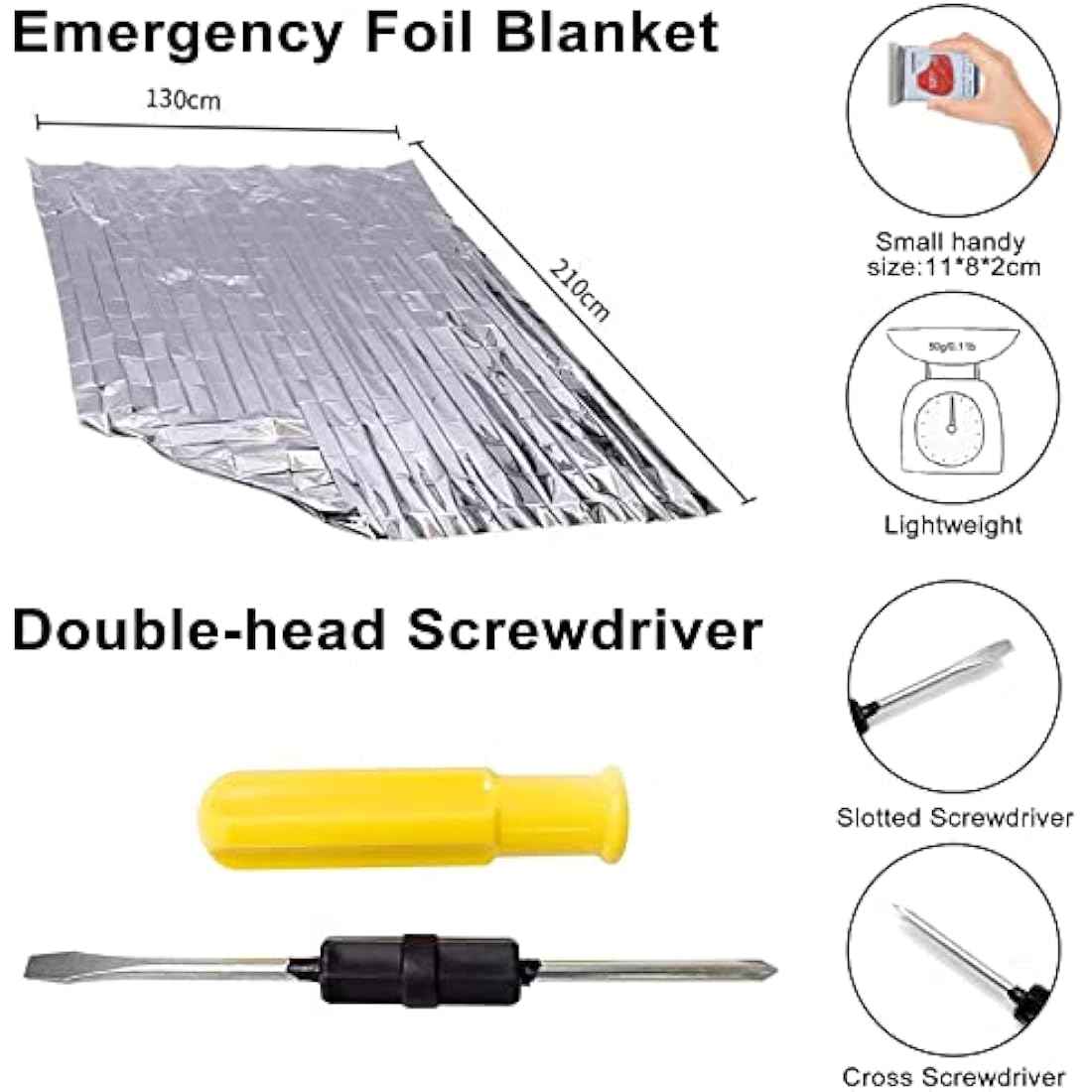 Crayfomo 12-in-1 Car Emergency Kit – European Roadside Assistance Set