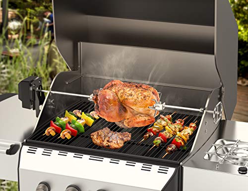 Onlyfire Universal BBQ Rotisserie Kit | 73cm Stainless Steel Spit Rod