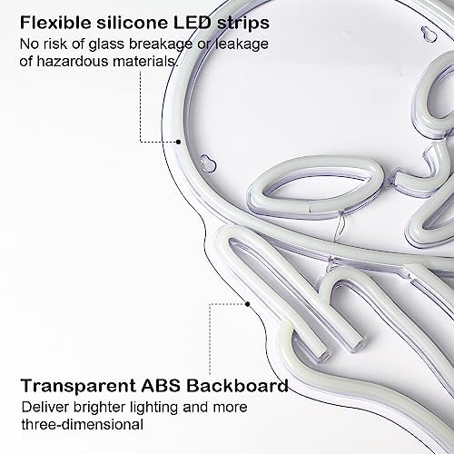 SIGNSHIP Red Alien Neon Sign | USB LED Wall Decor for Bedroom & Bar