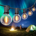 SUWIN 150FT G40 LED Festoon Lights Outdoor – IP45 Waterproof Garden String Lights