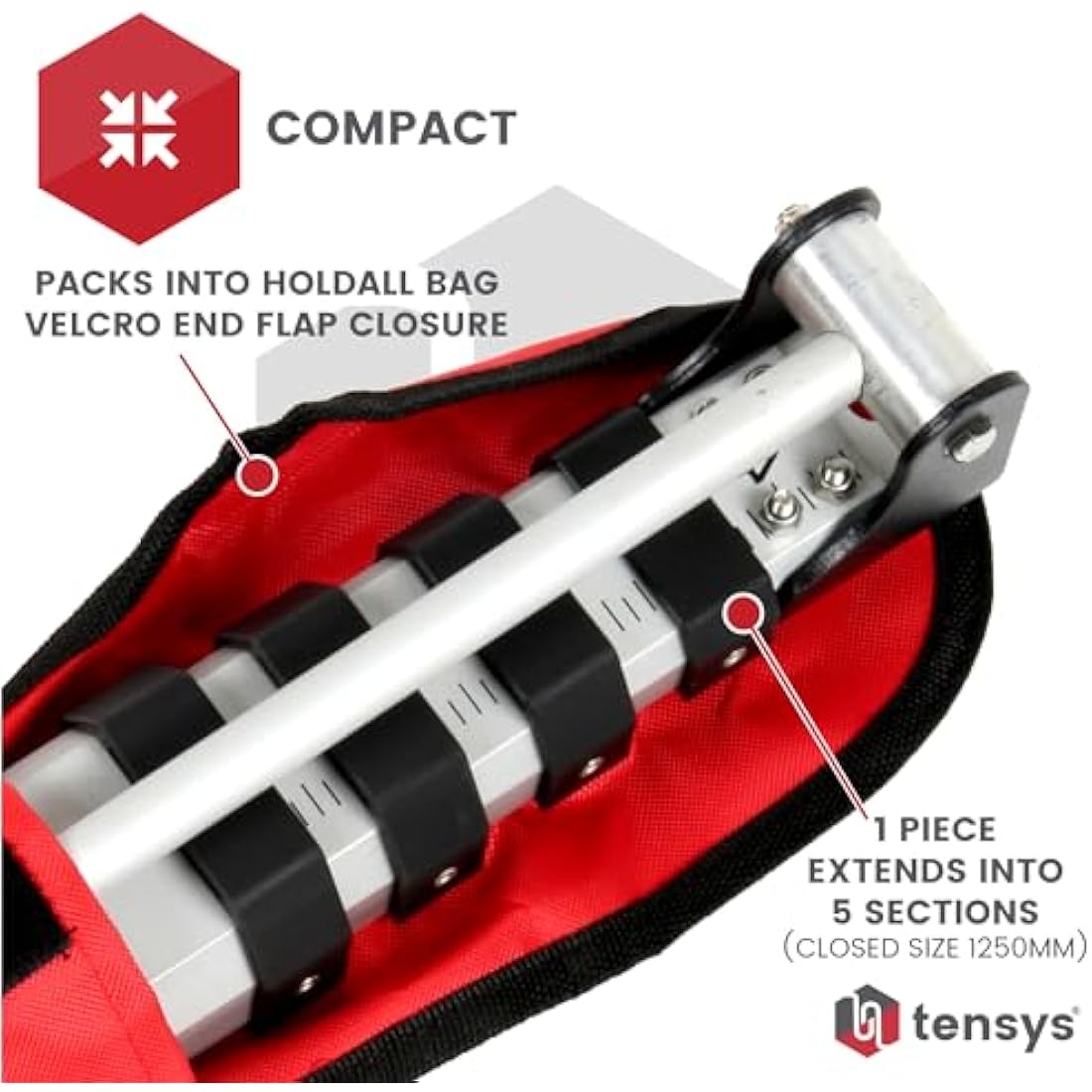 TENSYS Telescopic 5m Height Measuring Stick for Trucks & Trailers