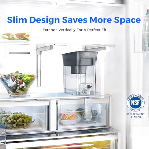 Waterdrop 8.2L Slim Water Filter Dispenser | BPA-Free Fridge Pitcher