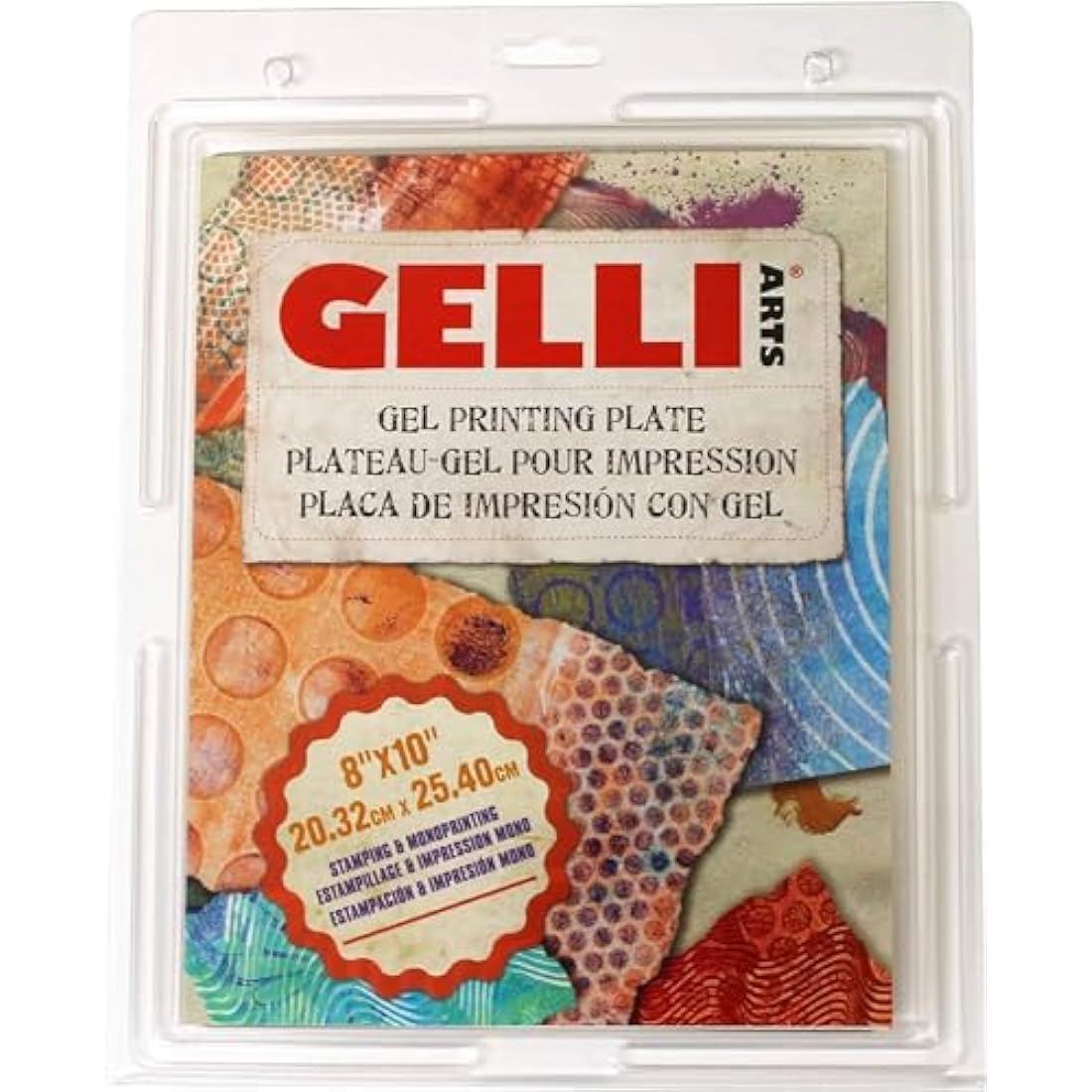 Gelli Arts 8x10 Gel Printing Plate – Durable Mixed Media Art Tool