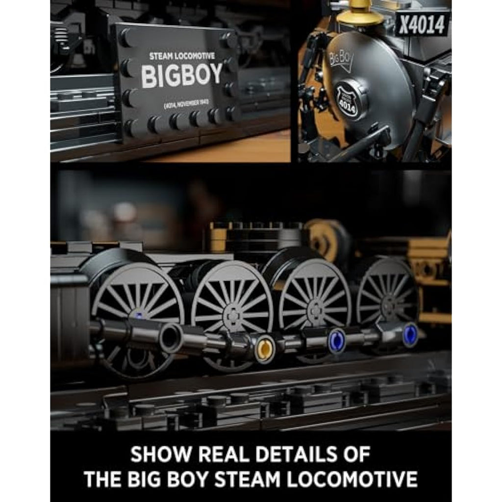 Nifeliz Big Boy Steam Locomotive Building Block Set - 1818 Piece Model