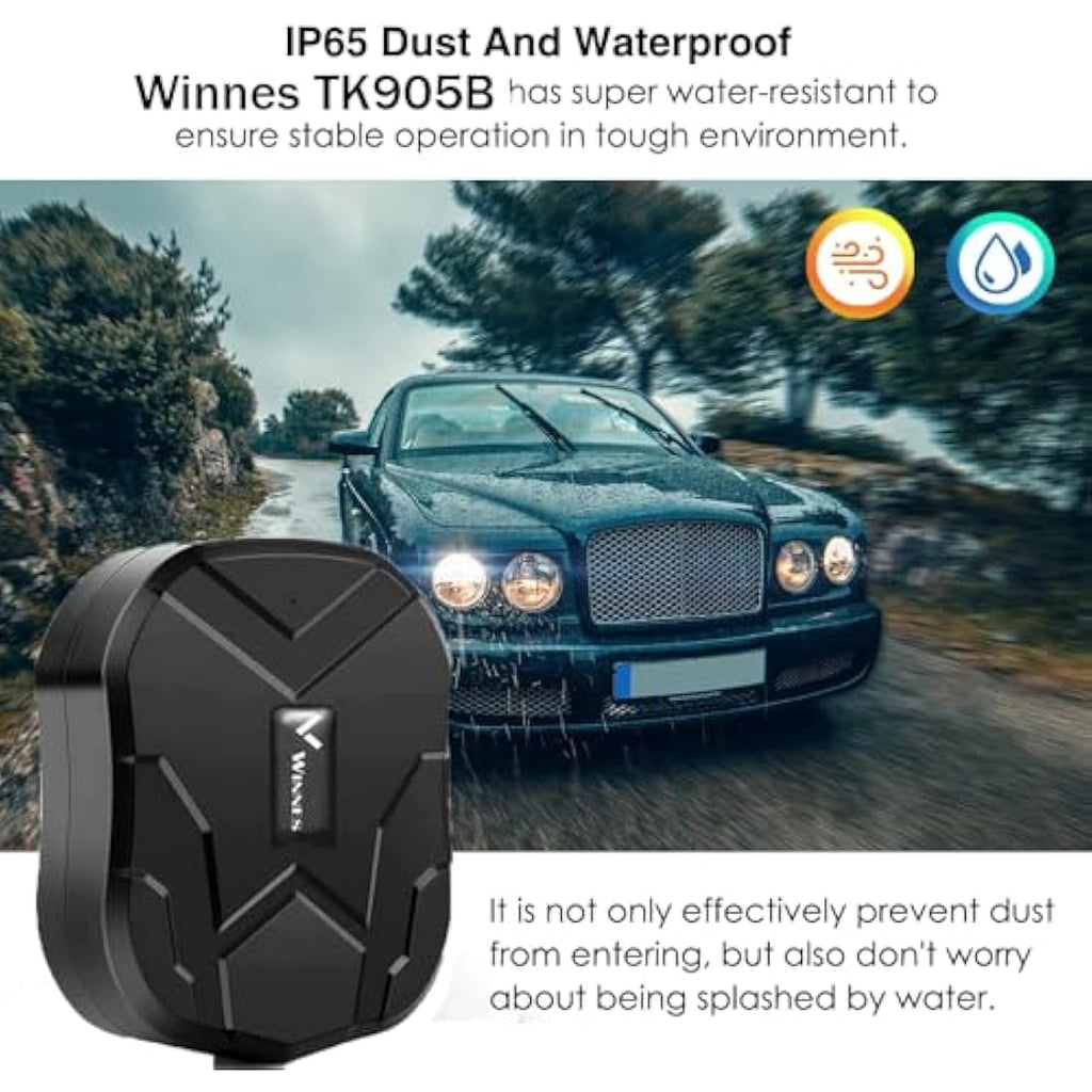 Winnes 4G Magnetic GPS Tracker – 150-Day Standby Anti-Theft Car Locator