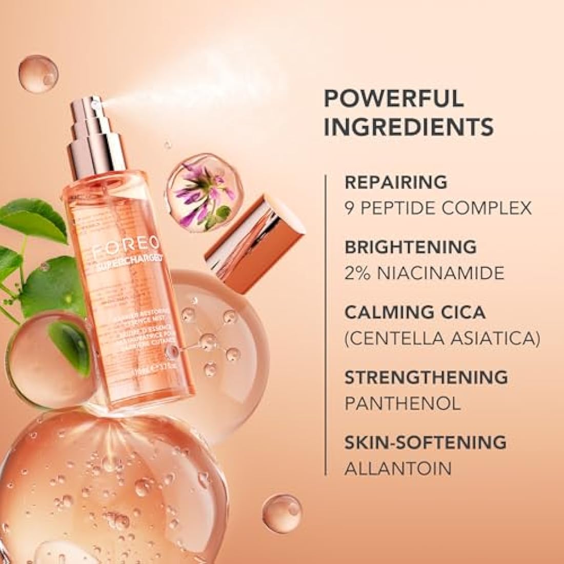 FOREO SUPERCHARGED Barrier Restoring Essence Mist – 110ml Face Spray