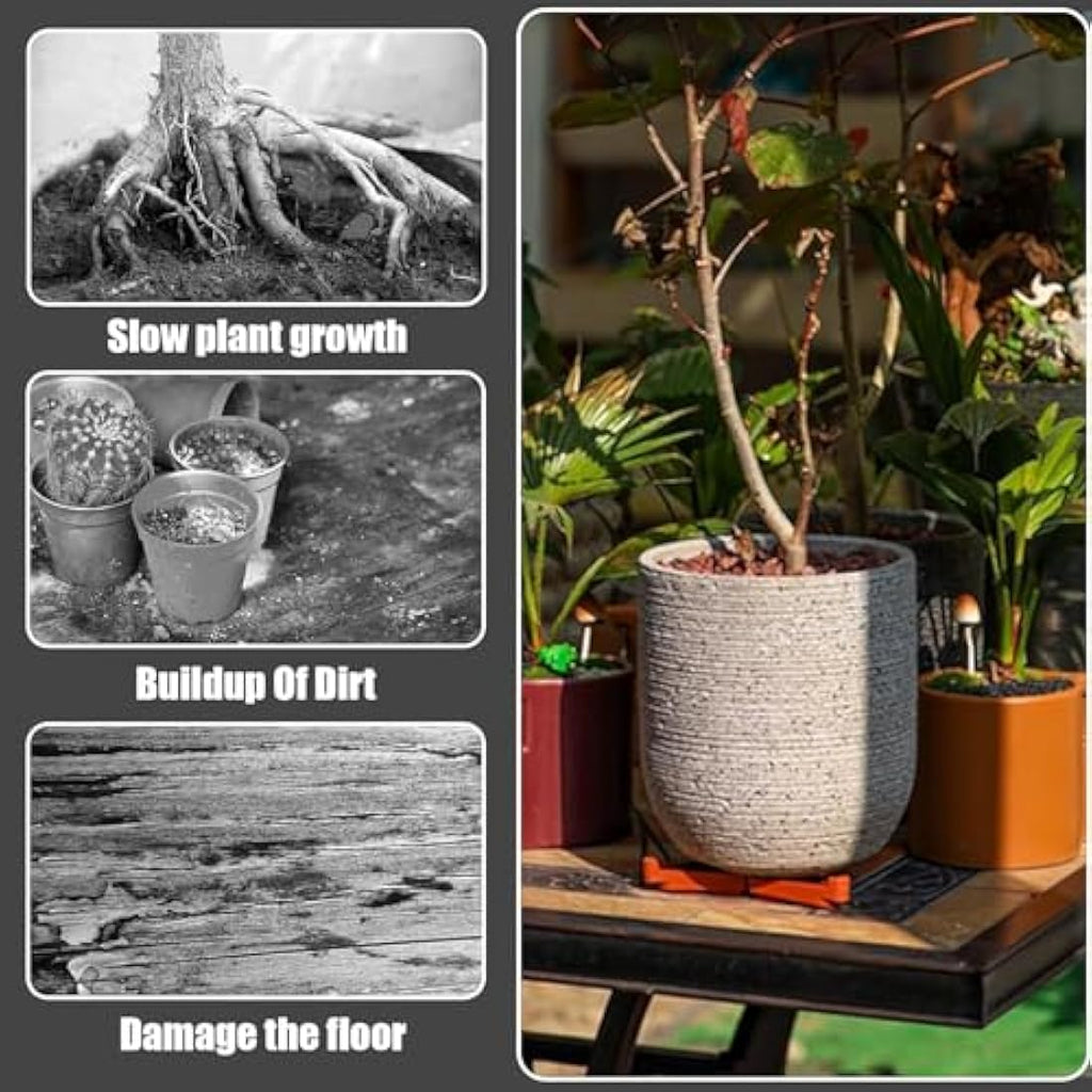 Jolof Store 24 Pcs Nylon Pot Feet – Invisible Triangle Plant Risers