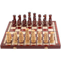 Castle Deluxe Wooden Chess Set – Handmade 20 Inch Board